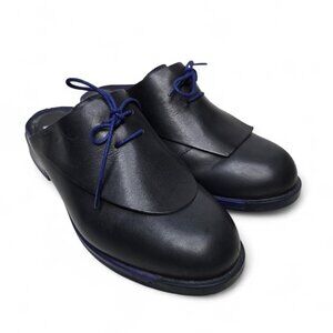 Camper Black and Blue Mules